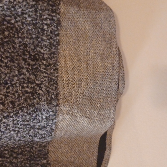 THML Gray Black Cowl Neck Drawstring Wool Blend Sweater - Picture 4 of 9